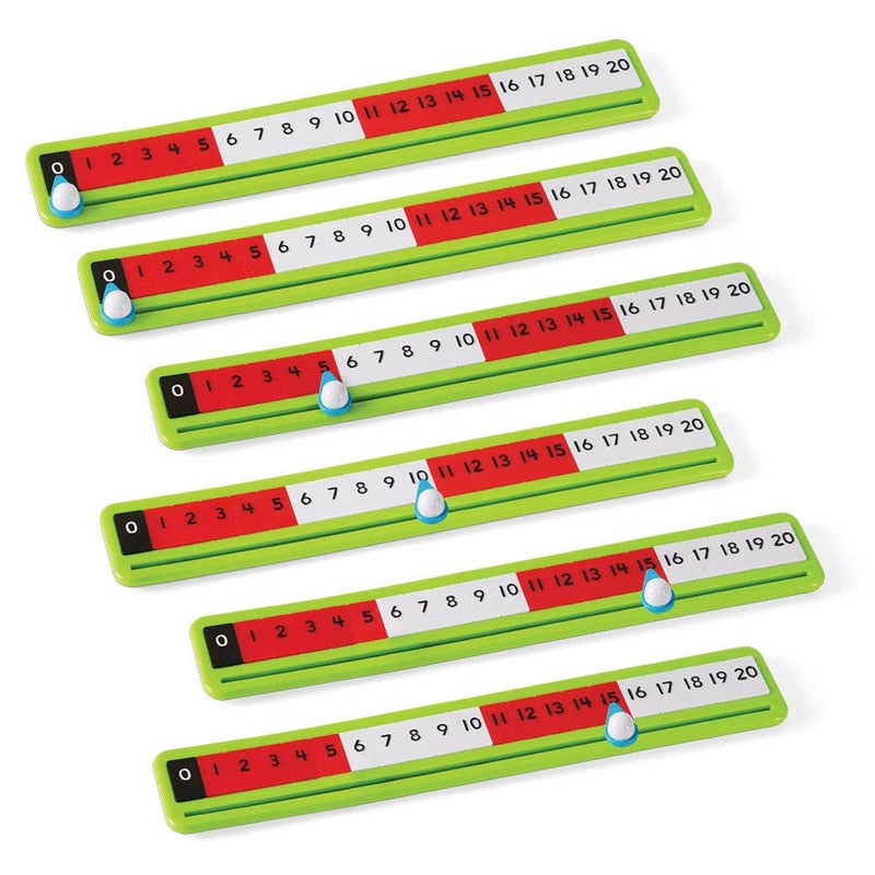 hand2mind Number Paths, Rekenrek Color-Coded Number Line, Teacher Supplies, School Supplies, Math Manipulatives, Classroom Supplies For Teachers Elementary, Kindergarten Homeschool Supplies (Set of 6) - Image 4